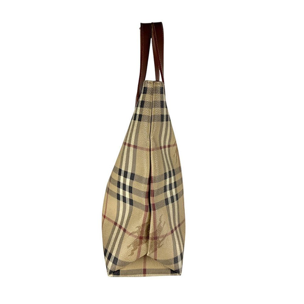 Burberry leather Tan multicolor handbag Beige brown tote bag - Picture 1 of 4